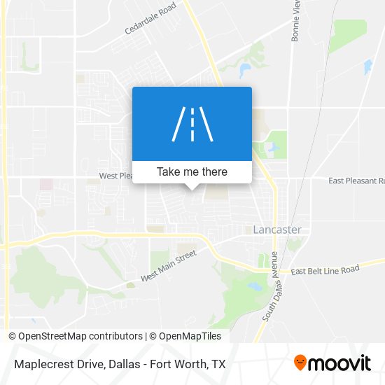 Maplecrest Drive map