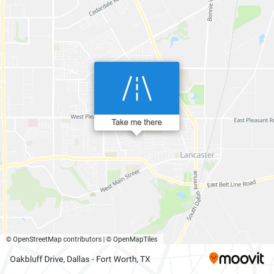 Mapa de Oakbluff Drive