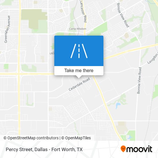 Percy Street map