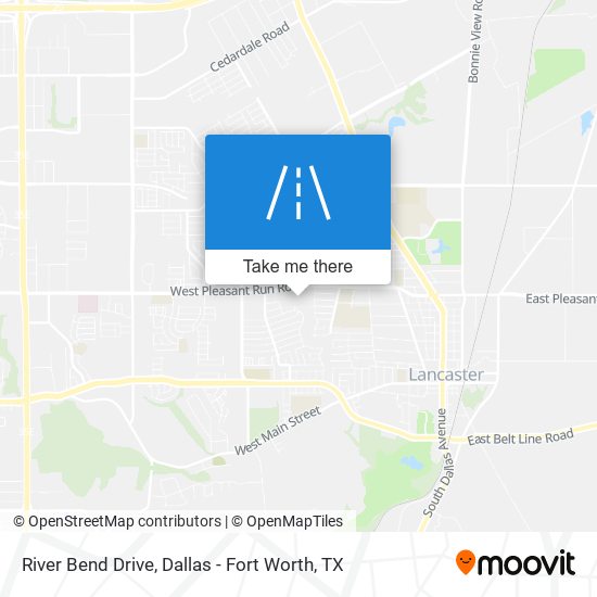 River Bend Drive map