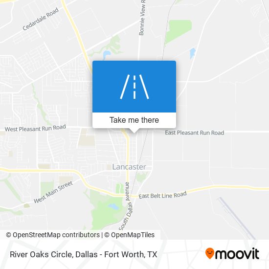 River Oaks Circle map