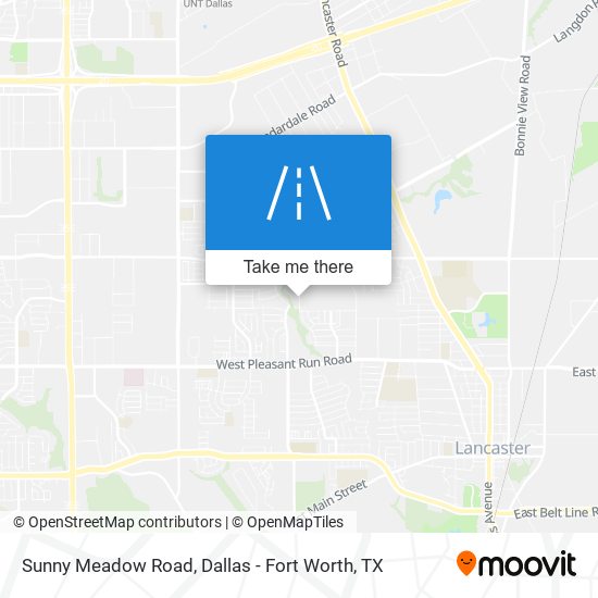 Sunny Meadow Road map