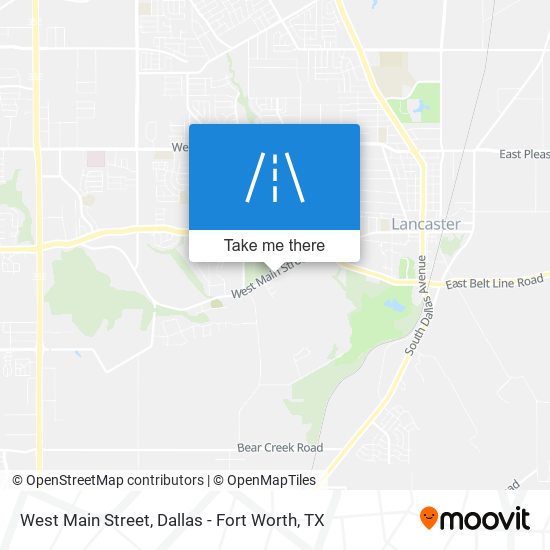 West Main Street map