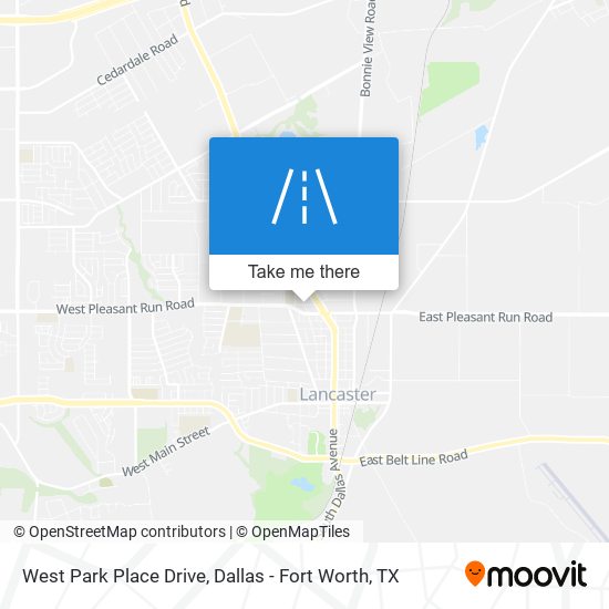 West Park Place Drive map