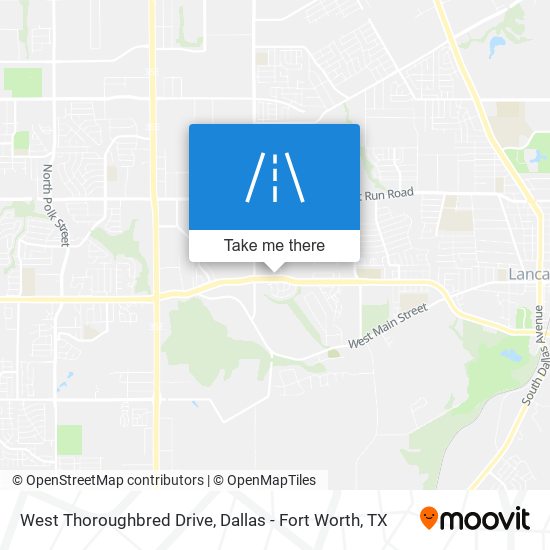 West Thoroughbred Drive map