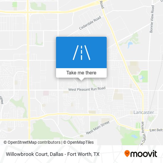 Willowbrook Court map