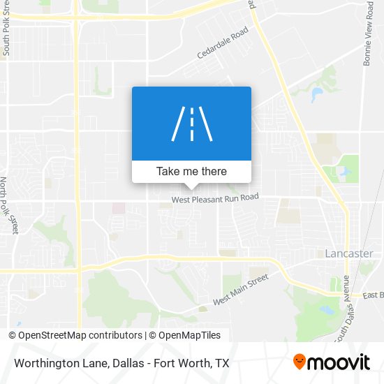 Worthington Lane map