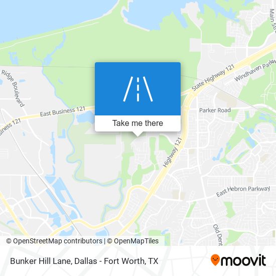 Bunker Hill Lane map