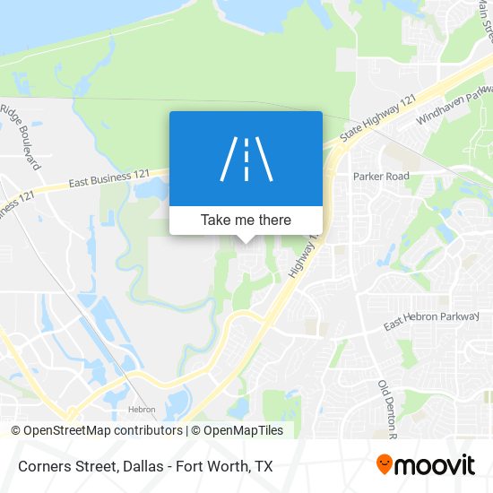 Corners Street map