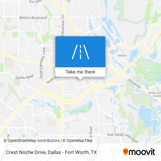 Crest Noche Drive map