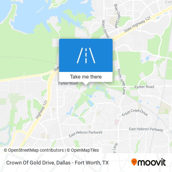 Crown Of Gold Drive map