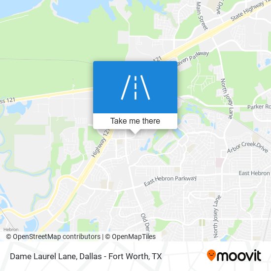 Dame Laurel Lane map