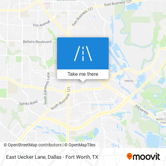 East Uecker Lane map