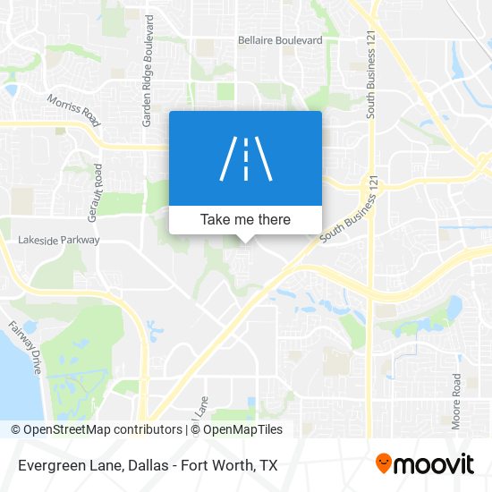 Evergreen Lane map