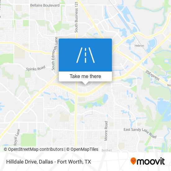 Hilldale Drive map