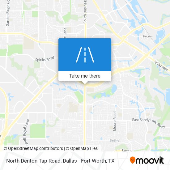 North Denton Tap Road map