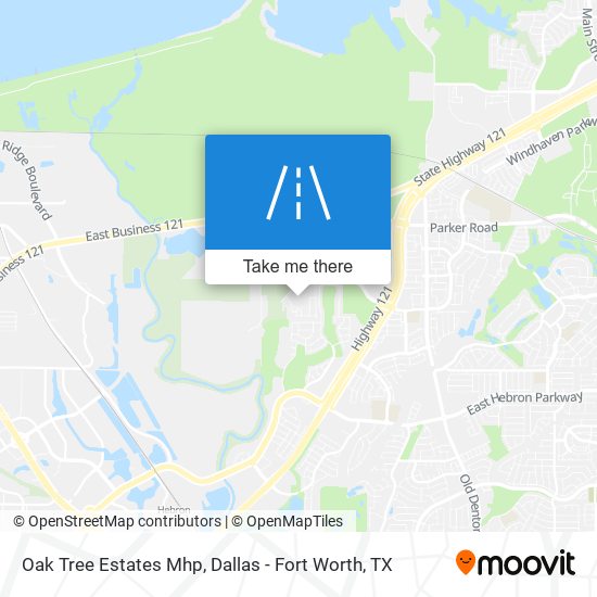 Oak Tree Estates Mhp map