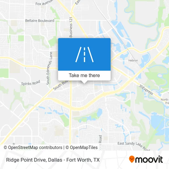 Ridge Point Drive map