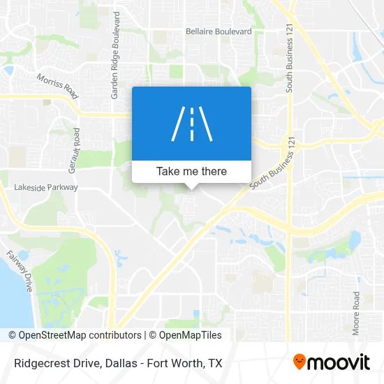 Ridgecrest Drive map