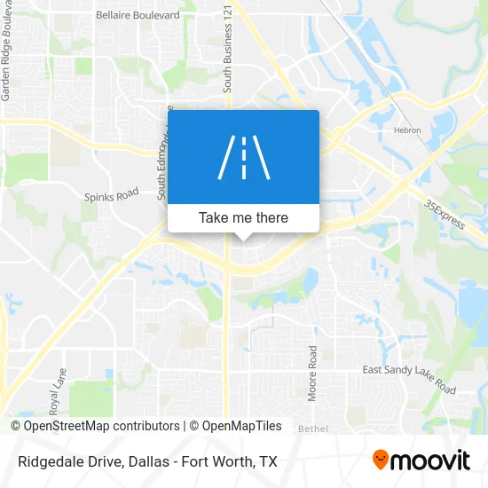 Ridgedale Drive map