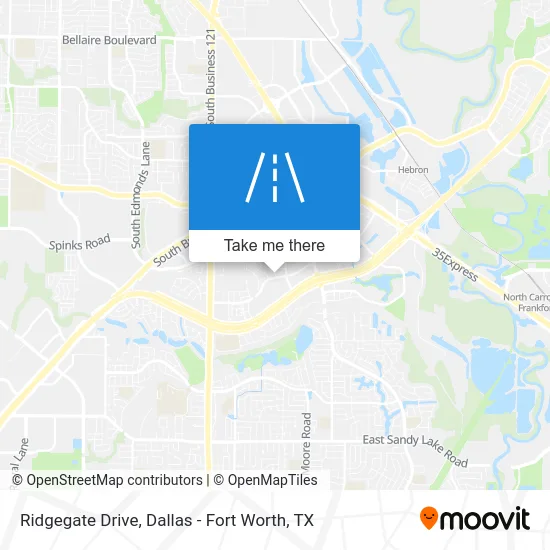 Ridgegate Drive map