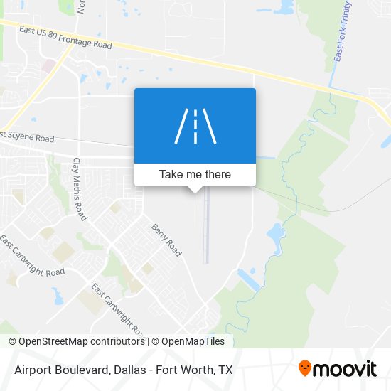 Airport Boulevard map