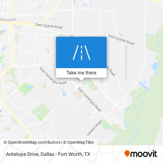 Mapa de Antelope Drive