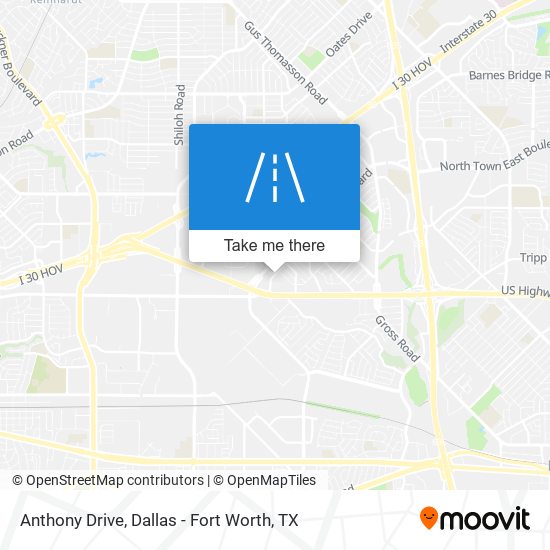Anthony Drive map