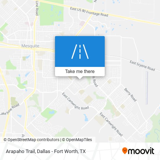 Mapa de Arapaho Trail