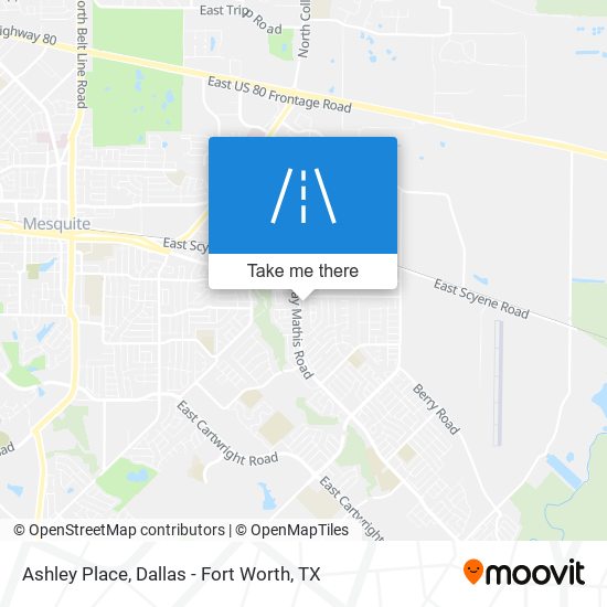 Ashley Place map