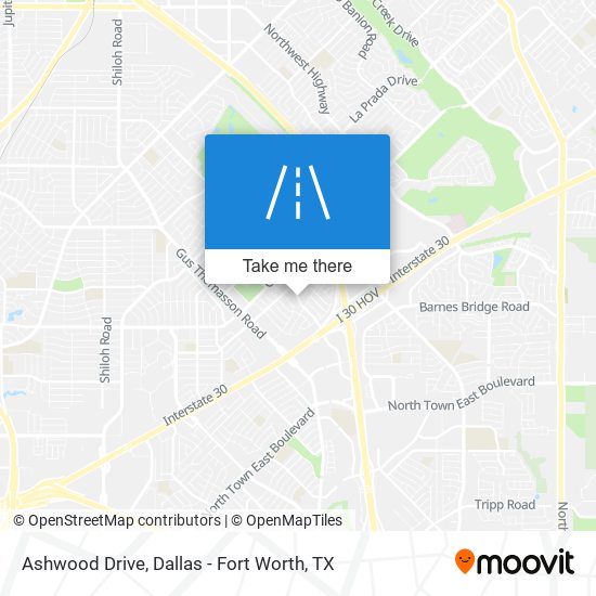 Ashwood Drive map