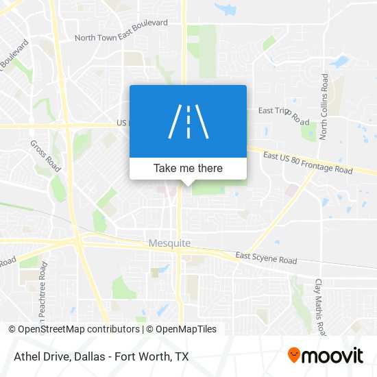 Athel Drive map