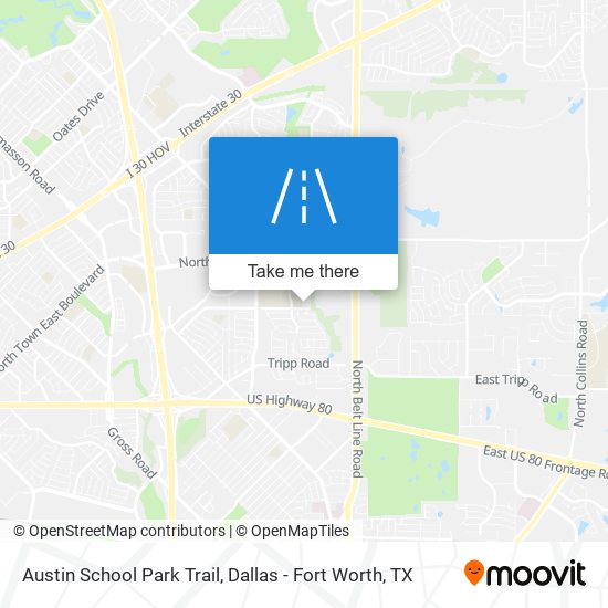 Austin School Park Trail map