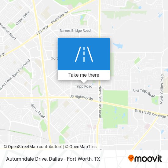 Autumndale Drive map