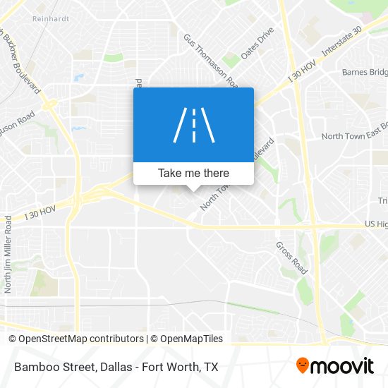 Bamboo Street map