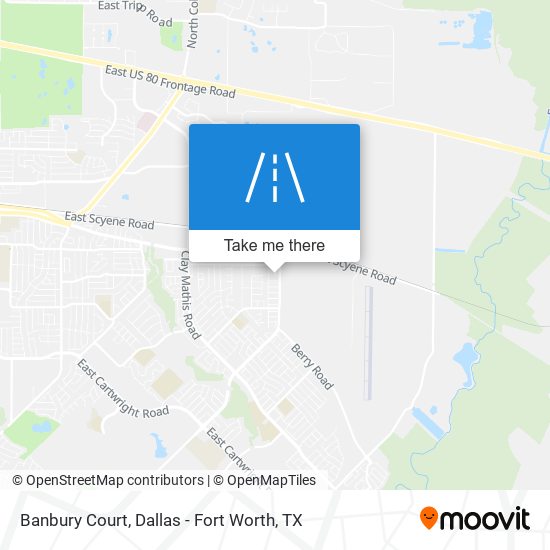 Mapa de Banbury Court