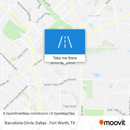 Mapa de Barcelona Circle