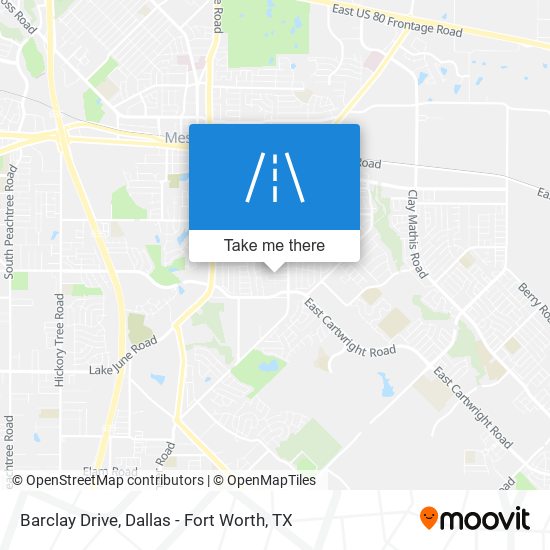 Barclay Drive map
