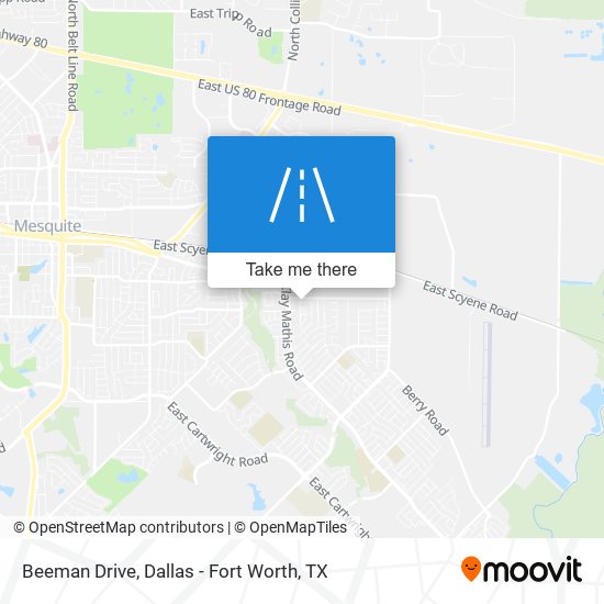 Beeman Drive map