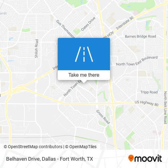 Belhaven Drive map