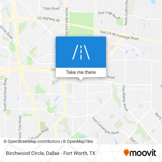 Birchwood Circle map