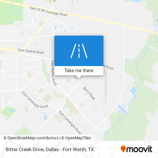 Bitter Creek Drive map