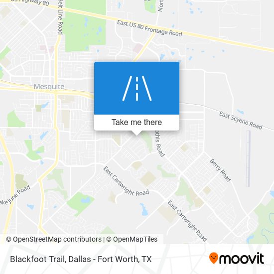 Blackfoot Trail map