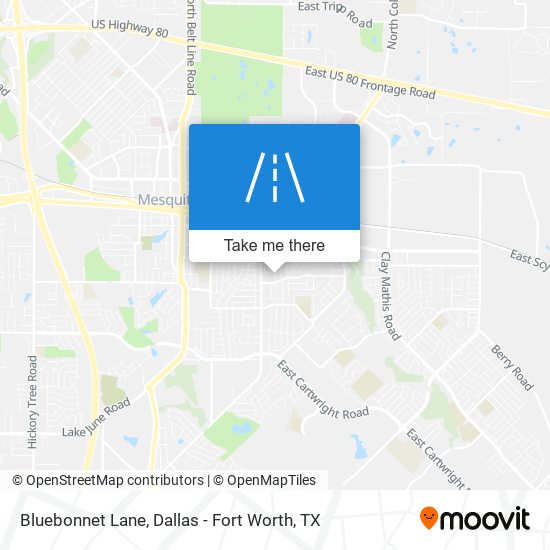 Bluebonnet Lane map