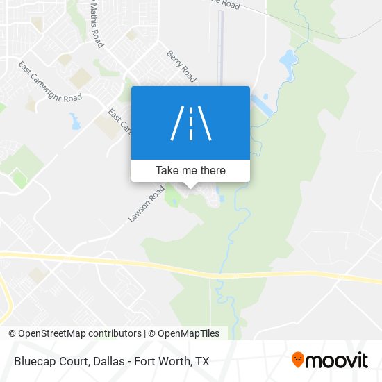 Bluecap Court map