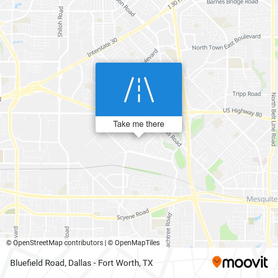 Mapa de Bluefield Road
