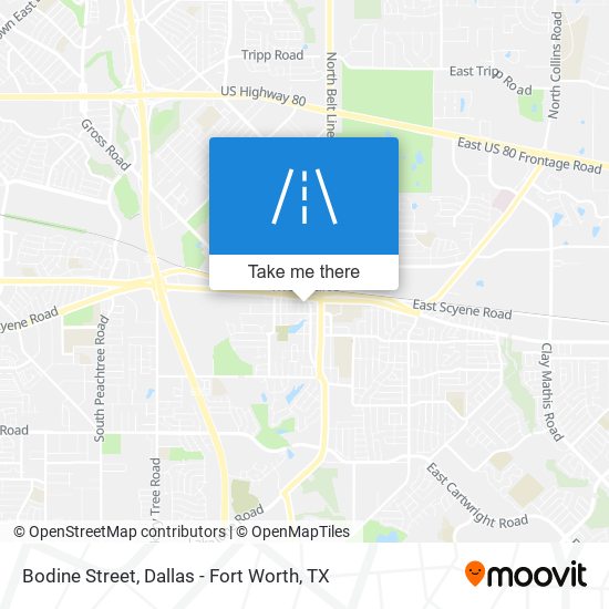 Bodine Street map