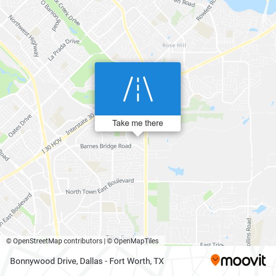 Bonnywood Drive map