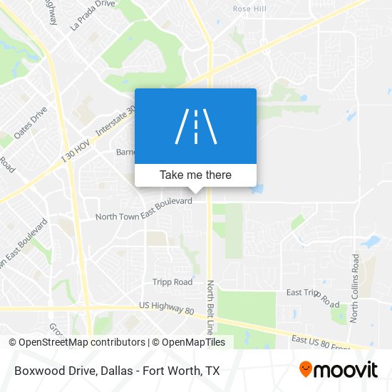 Mapa de Boxwood Drive