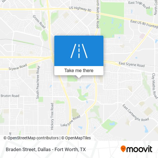 Braden Street map